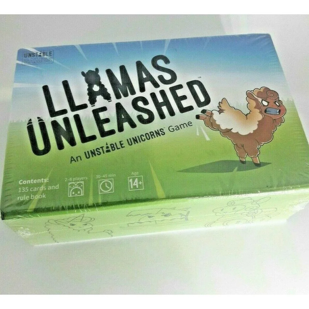 Llamas Unleashed - Card game from Unstable Unicorns New Sealed